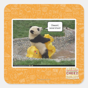 Sticker Carré Onwurd, nobul steed !