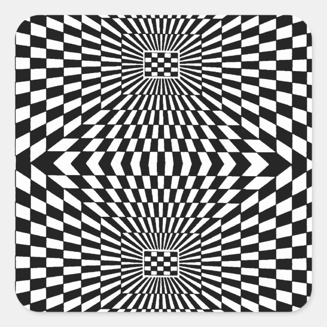 Sticker Carré OP -Art #11 à Emporio Moffa (Devant)