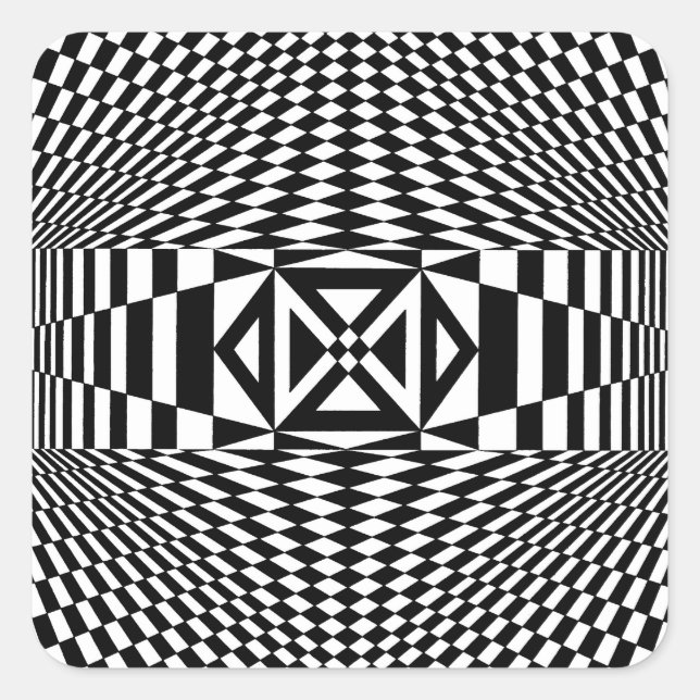 Sticker Carré OP art #12 at Emporio Moffa (Devant)