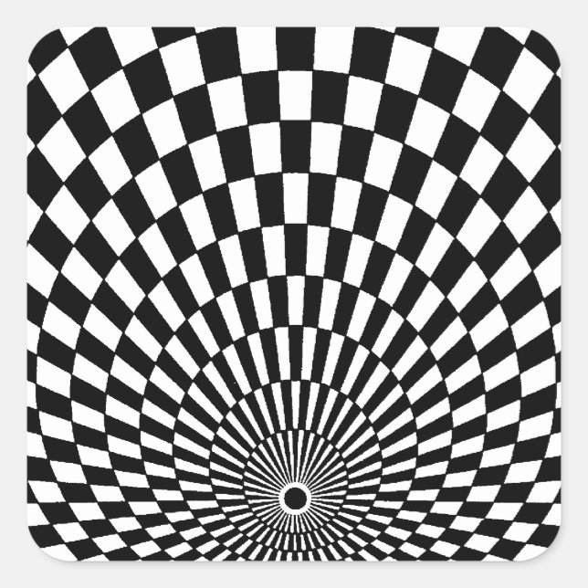 Sticker Carré OP -Art #2 à Emporio Moffa (Devant)