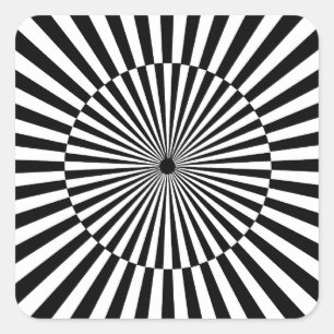 Sticker Carré OP -Art #3 à Emporio Moffa