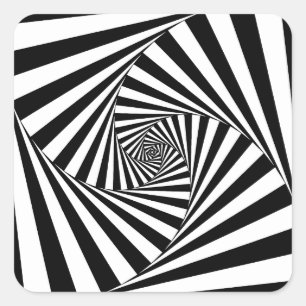 Sticker Carré OP art #4 at Emporio Moffa