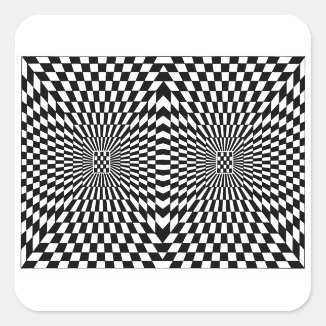 Sticker Carré OP -Art #6 à Emporio Moffa (Devant)