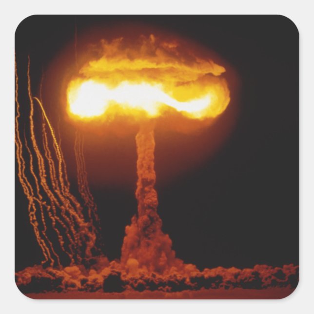 Sticker Carré Opération Upshot Knothole, événement CLIMAX (Devant)