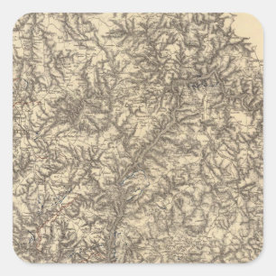 Sticker Carré Opérations militaires de la campagne Atlanta 2