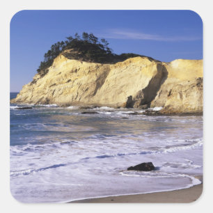 Sticker Carré OR, côte de l'Oregon, Cape Kiwanda SP, Cape 2
