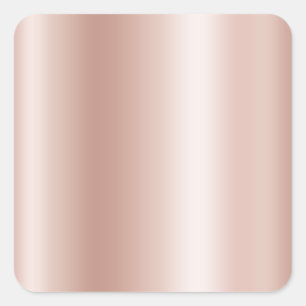 Sticker Carré Or rose pâle métallisé ombré vierge