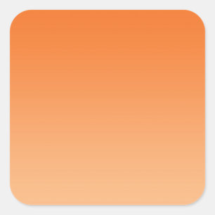 Sticker Carré Orange Ombre