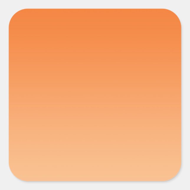 Sticker Carré Orange Ombre (Devant)