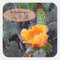 Orange poire opuntia cactus photo fleur