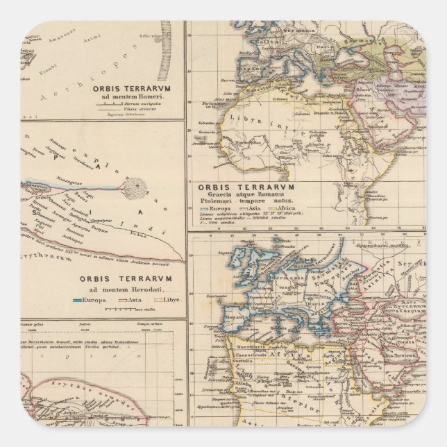 Sticker Carré Orbis terrarum (Devant)