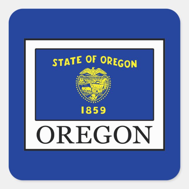 Sticker Carré Oregon (Devant)