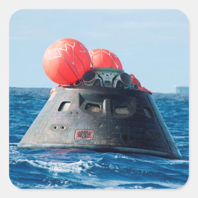 Sticker Carré Orion Capsule Spacecraft Ocean Recovery (Devant)