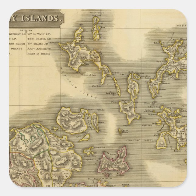 Sticker Carré Orkney (Devant)