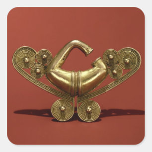 Sticker Carré Ornement de nez, culture de Tairona