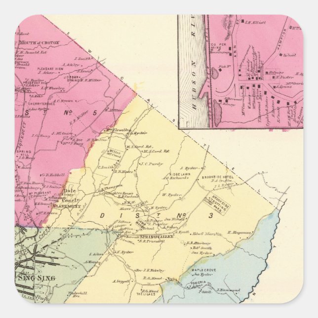 Sticker Carré Ossining, Sparta (Devant)