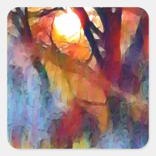 Sticker Carré Ostara moonrise