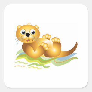 Sticker Carré Otter