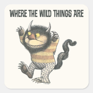 Sticker Carré Où sont les choses sauvages   Wild Thing