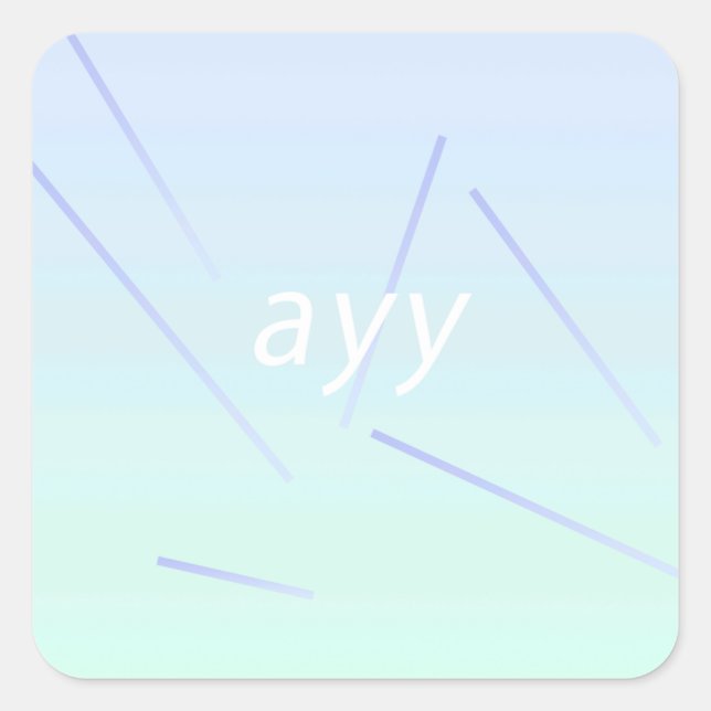 STICKER CARRÉ OUI (Devant)