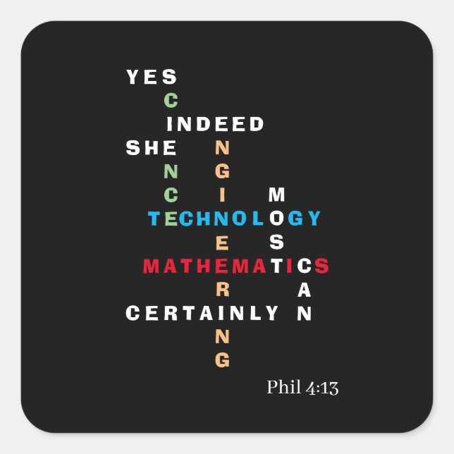 STICKER CARRÉ OUI, ELLE PEUT MOTIVER LA TEMPÊTE (Devant)