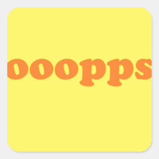 Sticker Carré oups