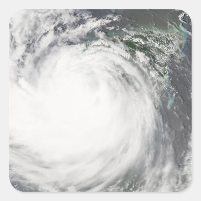 Sticker Carré Ouragan Dean 2 (Devant)