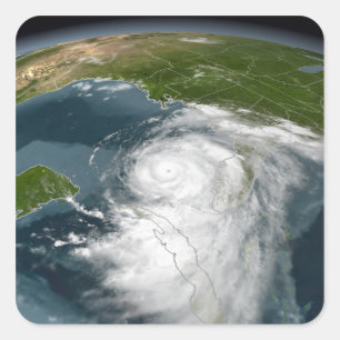 Sticker Carré Ouragan Dennis 3