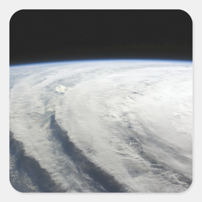 Sticker Carré Ouragan Ike 7 (Devant)