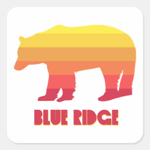 Sticker Carré Ours Blue Ridge