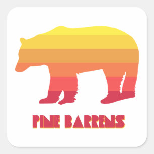Sticker Carré Ours de pin