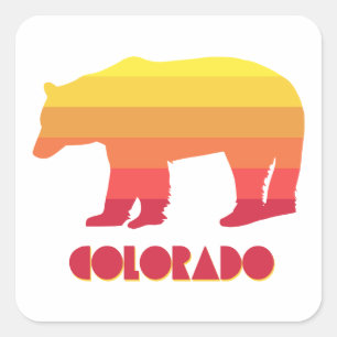 Sticker Carré Ours du Colorado