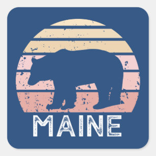 Sticker Carré Ours du Maine