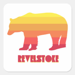 Sticker Carré Ours Revelstoke