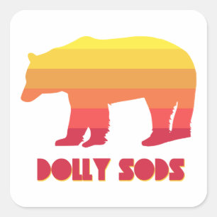 Sticker Carré Ours sauvage Dolly Sods