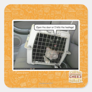 Sticker Carré Ouvrez la porte