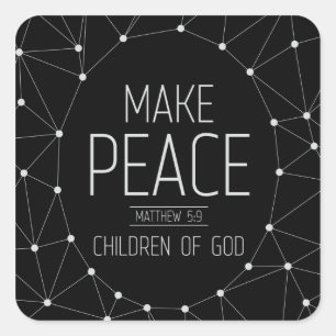 Sticker Carré Ouvriers de la paix