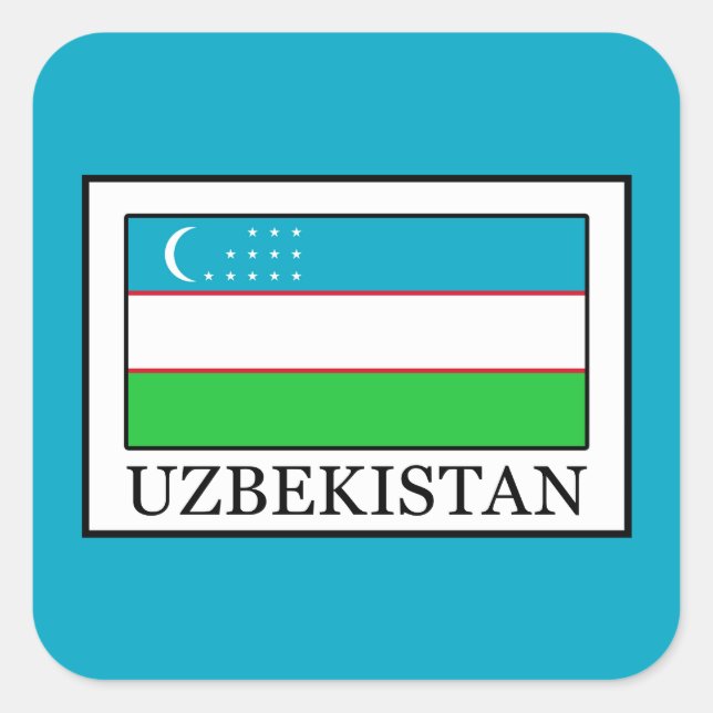 Sticker Carré Ouzbékistan (Devant)