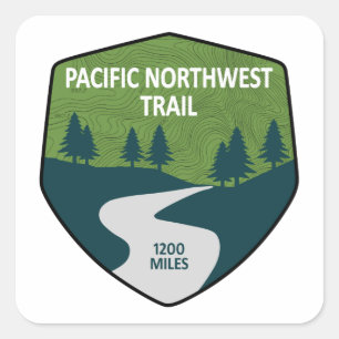 Sticker Carré Pacific Northwest Trail