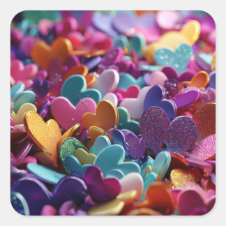 Sticker Carré Pack d'autocollants drôles pour la Saint-Valentin