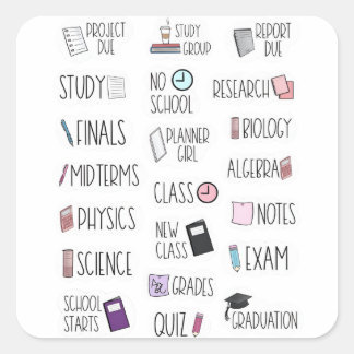 Sticker Carré Pack d'autocollants numériques GoodNotes | autocol