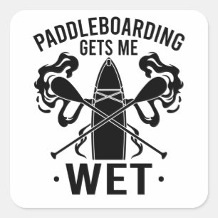 Sticker Carré Paddleboard