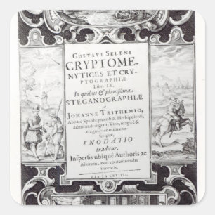 Sticker Carré Page Titre du livre 9