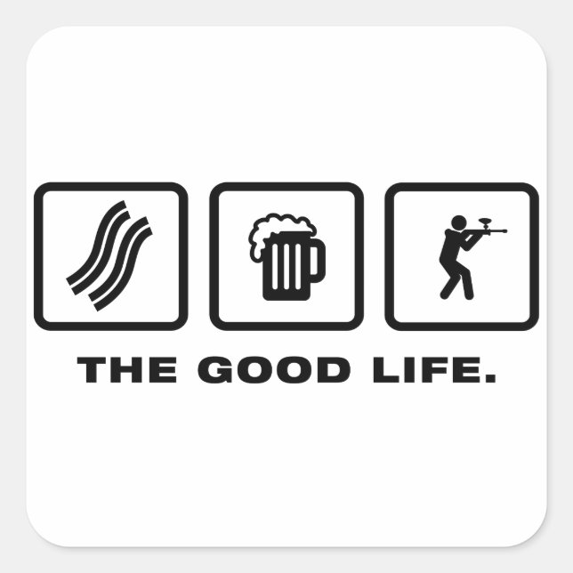 Sticker Carré Paintball (Devant)