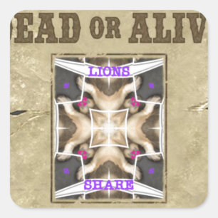 Sticker Carré Paix Recherchée, Amour et Inspiration : Diffuser H