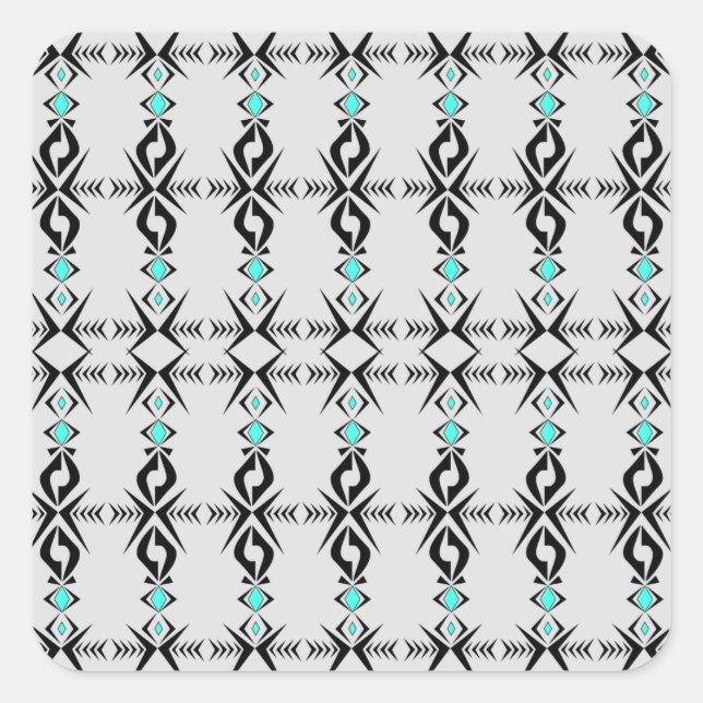 Sticker Carré Paix ~ Tranquille (Devant)