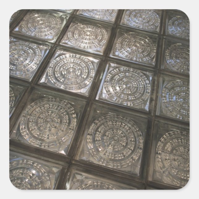 Sticker Carré Palacio de Communicaciones, plancher en verre (Devant)