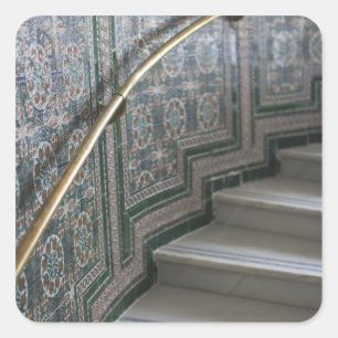 Sticker Carré Palacio de Communicaciones, tuiles mauresques