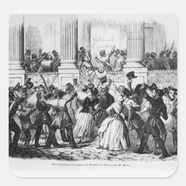 Sticker Carré Palais des Princes de Prusse à Berlin (Devant)