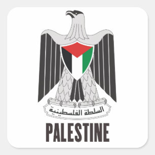 Sticker Carré PALESTINE - emblème/drapeau/armoiries/symbole